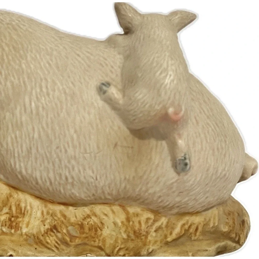 Homco Porcelain Pig & Piglets Figurine Mother & Babies‎ Farmhouse Decor